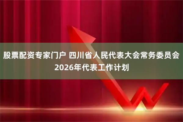 股票配资专家门户 四川省人民代表大会常务委员会2026年代表工作计划